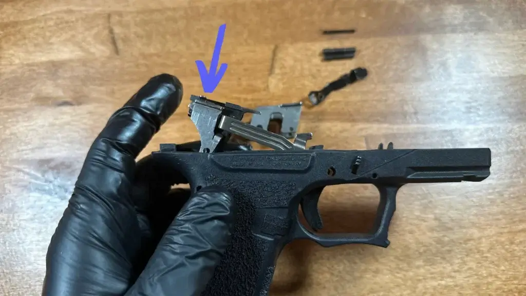 p80 ss 43 rear rail trigger assy install 5